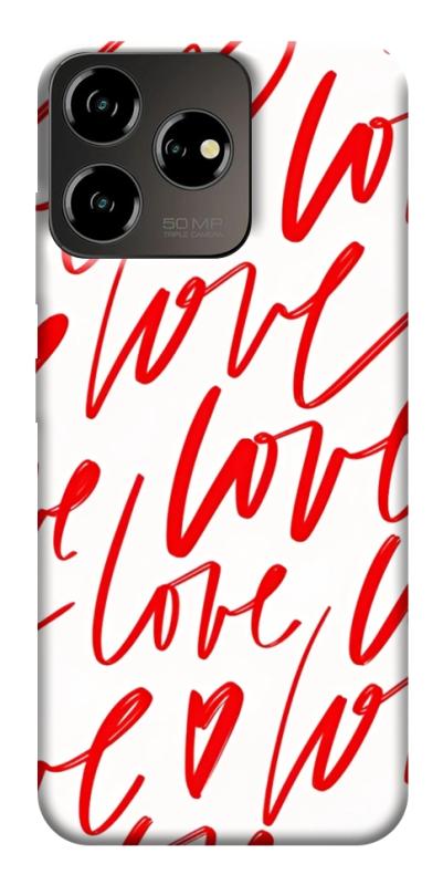Чехол itsPrint Love handwriting для ZTE Blade V50 Desing 4G, любовь, купить оптом с доставкой