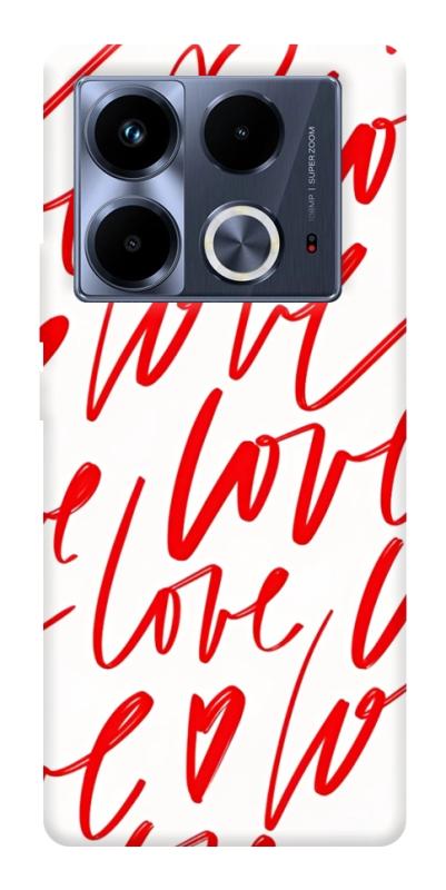 Чехол itsPrint Love handwriting для Infinix Note 40 4G, любовь, купить оптом с доставкой