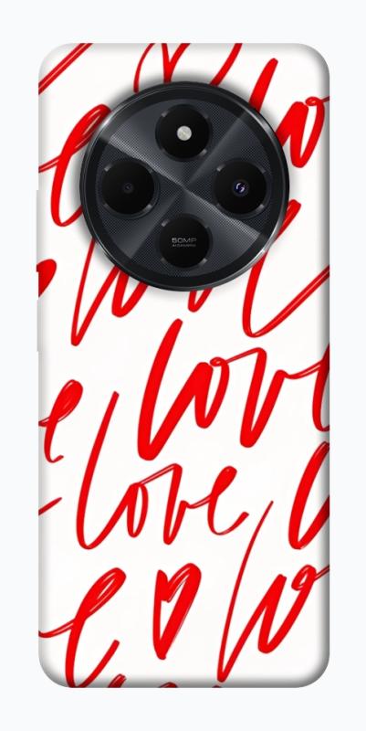Чехол itsPrint Love handwriting для Xiaomi Redmi 14C / Poco C75, любовь, купить оптом с доставкой