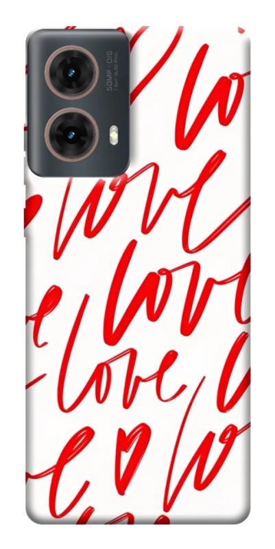 Чехол itsPrint Love handwriting для Motorola Moto G85, любовь, купить оптом с доставкой
