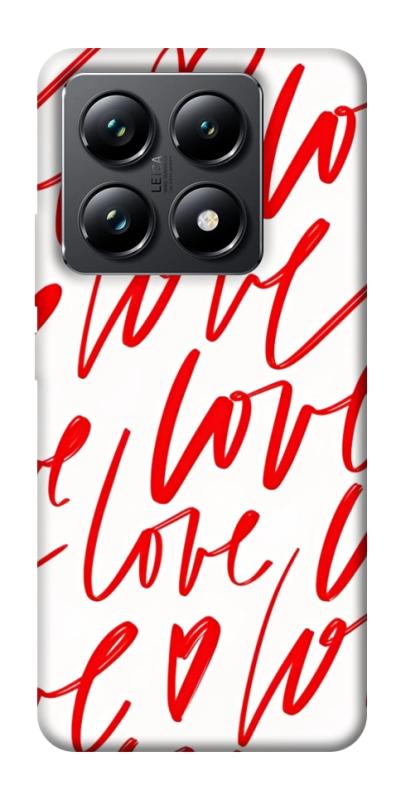 Чехол itsPrint Love handwriting для Xiaomi 14T Pro, любовь, купить оптом с доставкой