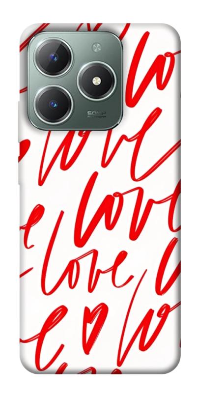 Чехол itsPrint Love handwriting для Realme C61 4G, любовь, купить оптом с доставкой