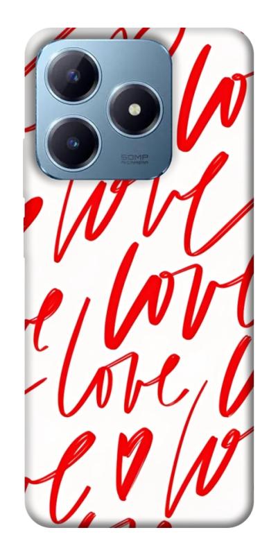 Чехол itsPrint Love handwriting для Realme C63 4G, любовь, купить оптом с доставкой