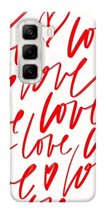Чохол itsPrint Love handwriting для Infinix Hot 50 4G, кохання, купити оптом з доставкою