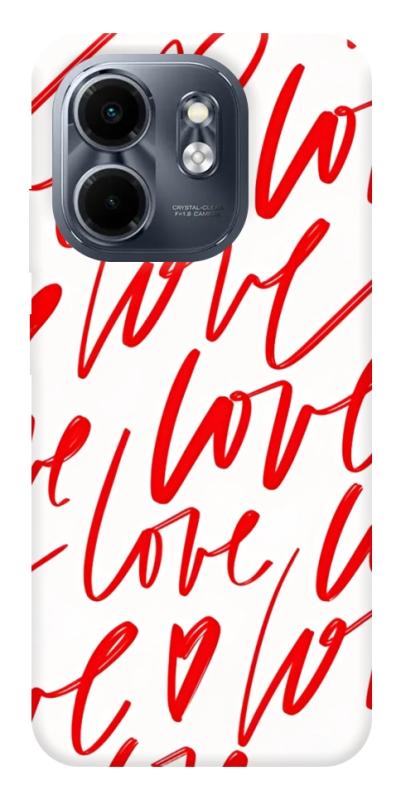 Чехол itsPrint Love handwriting для Infinix Smart 9 4G / Hot 50i, любовь, купить оптом с доставкой