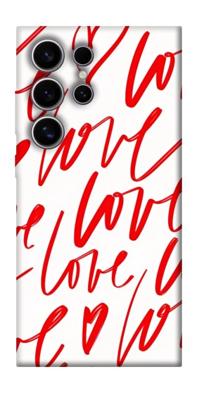 Чехол itsPrint Love handwriting для Samsung Galaxy S25 Ultra, любовь, купить оптом с доставкой