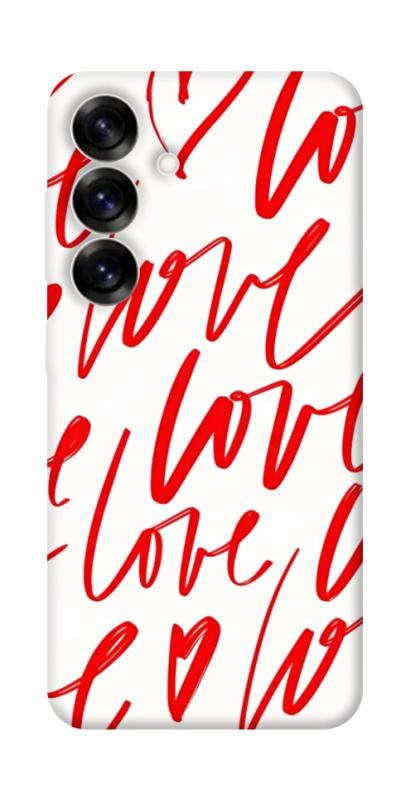 Чехол itsPrint Love handwriting для Samsung Galaxy S25+, любовь, купить оптом с доставкой