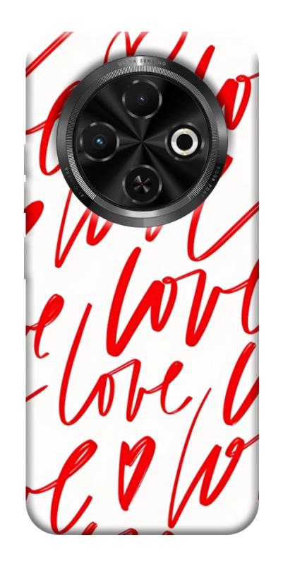 Чохол itsPrint Love handwriting для TECNO Spark 30C, кохання, купити оптом з доставкою