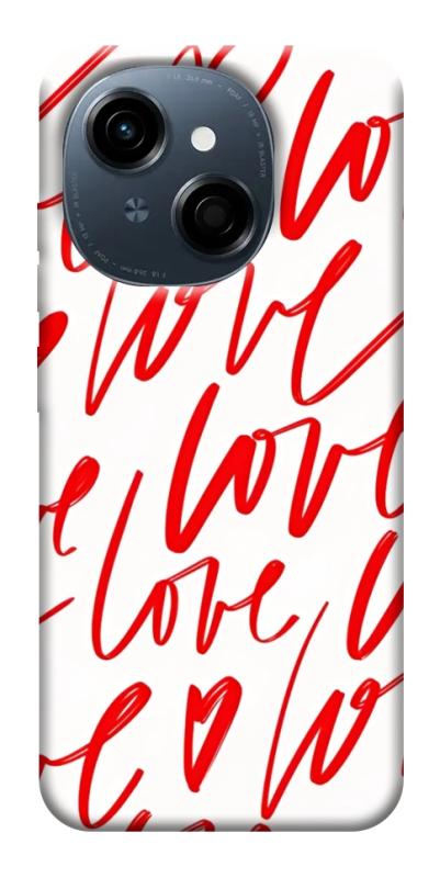 Чехол itsPrint Love handwriting для TECNO Spark Go 1, любовь, купить оптом с доставкой