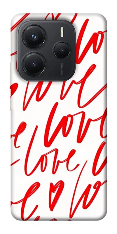 Чехол itsPrint Love handwriting для Xiaomi Redmi Note 14 5G, любовь, купить оптом с доставкой