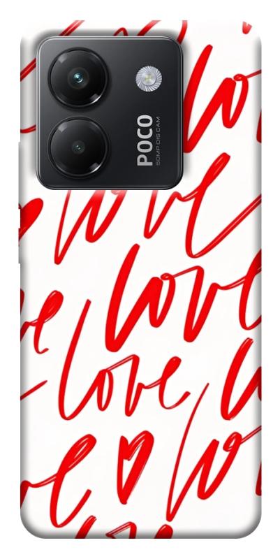 Чехол itsPrint Love handwriting для Xiaomi Poco M7 Pro 5G, любовь, купить оптом с доставкой