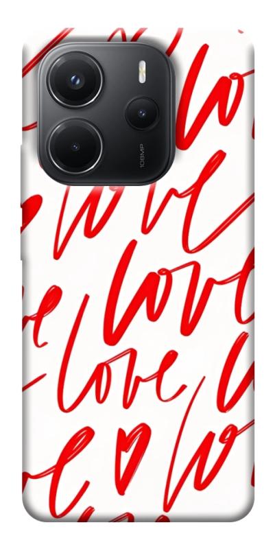 Чехол itsPrint Love handwriting для Xiaomi Redmi Note 14 4G (Int. version), любовь, купить оптом с доставкой
