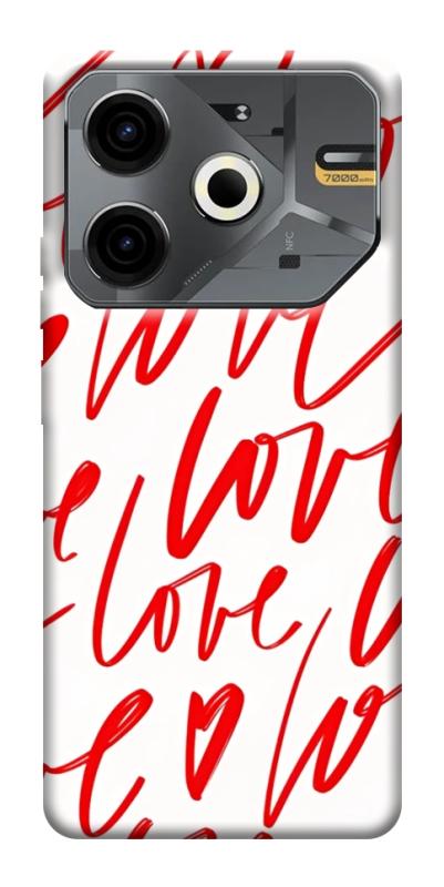Чехол itsPrint Love handwriting для TECNO Pova 6 Neo (LI6), любовь, купить оптом с доставкой
