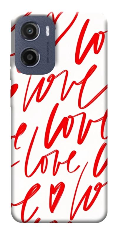 Чехол itsPrint Love handwriting для Motorola Moto G05, любовь, купить оптом с доставкой