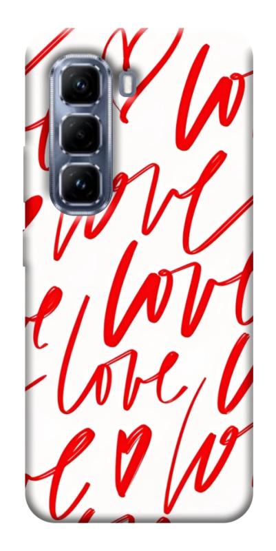 Чехол itsPrint Love handwriting для Infinix Hot 50 Pro, любовь, купить оптом с доставкой