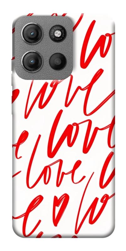 Чехол itsPrint Love handwriting для Motorola Moto G15 4G, любовь, купить оптом с доставкой