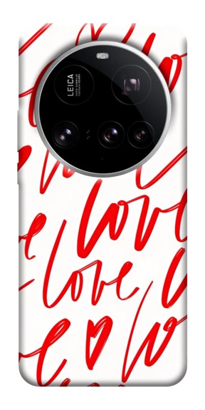 Чехол itsPrint Love handwriting для Xiaomi 15 Ultra, любовь, купить оптом с доставкой