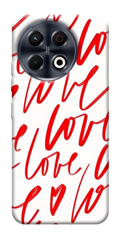 Чехол itsPrint Love handwriting для TECNO Spark 30 Pro (KL7), любовь, купить оптом с доставкой