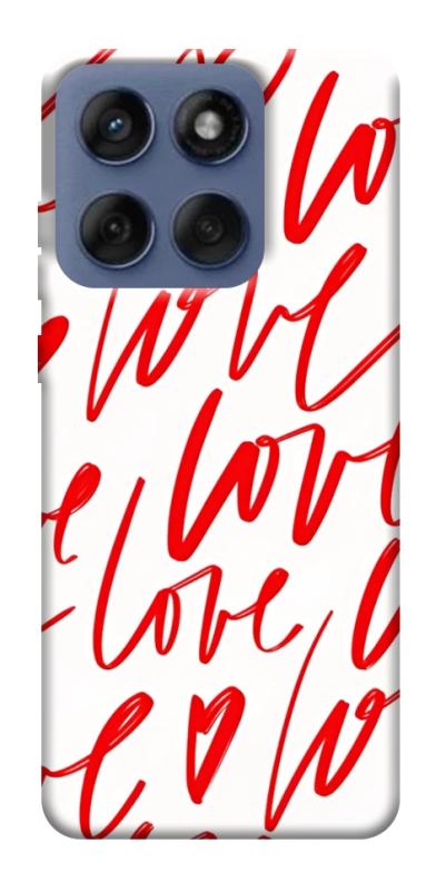 Чехол itsPrint Love handwriting для Motorola Edge 60 Fusion, любовь, купить оптом с доставкой