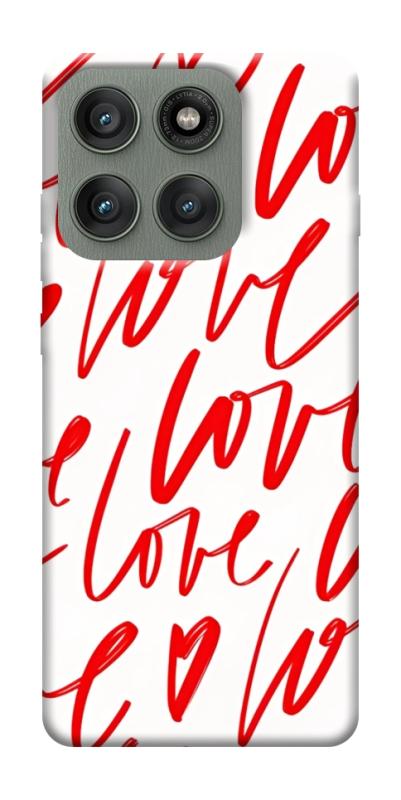 Чехол itsPrint Love handwriting для Motorola Edge 60 Pro, любовь, купить оптом с доставкой