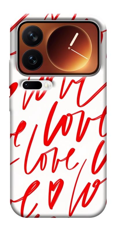 Чехол itsPrint Love handwriting для Xiaomi 17 Pro, любовь, купить оптом с доставкой