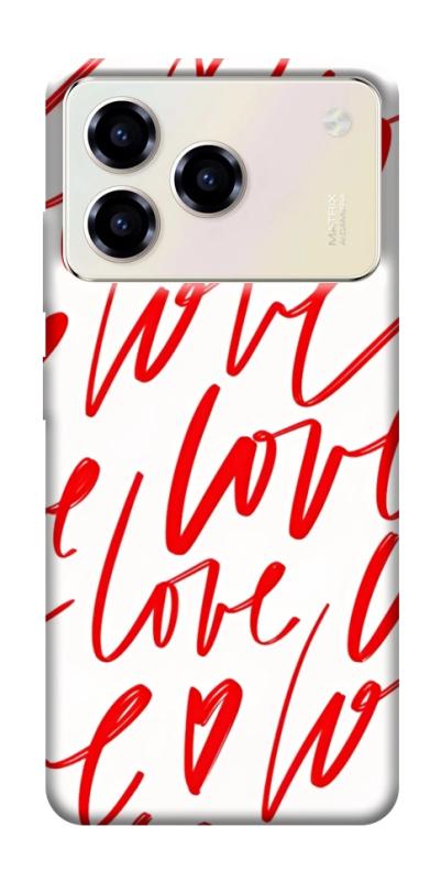 Чехол itsPrint Love handwriting для ZTE Blade A76, любовь, купить оптом с доставкой