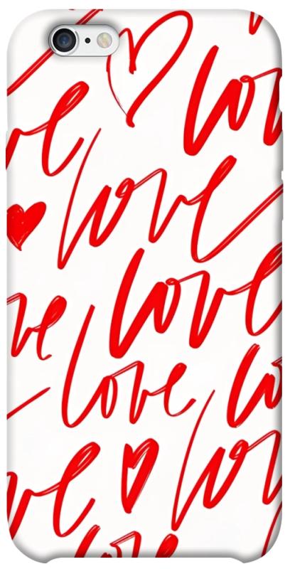 Чехол itsPrint Love handwriting для Apple iPhone 6/6s (4.7"), любовь, купить оптом с доставкой