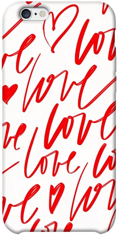 Чехол itsPrint Love handwriting для Apple iPhone 6/6s plus (5.5"), любовь, купить оптом с доставкой