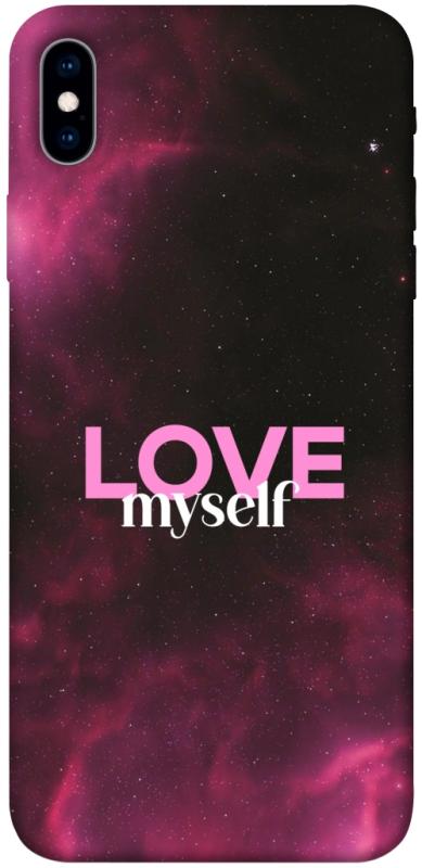Чехол itsPrint Love myself для Apple iPhone XS Max (6.5"), любовь, купить оптом с доставкой