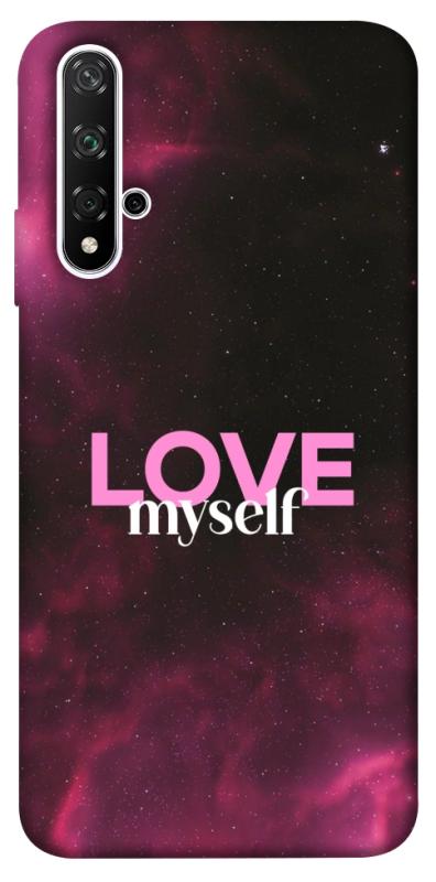Чехол itsPrint Love myself для Huawei Honor 20 / Nova 5T, любовь, купить оптом с доставкой