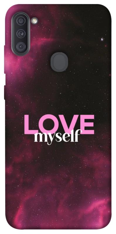 Чехол itsPrint Love myself для Samsung Galaxy A11, любовь, купить оптом с доставкой