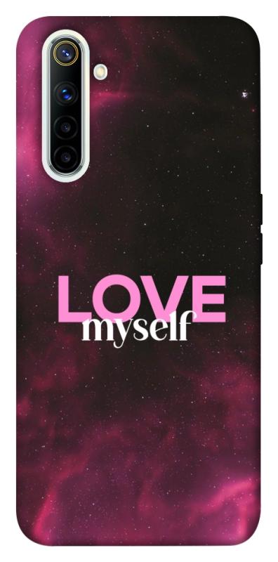 Чехол itsPrint Love myself для Realme 6, любовь, купить оптом с доставкой