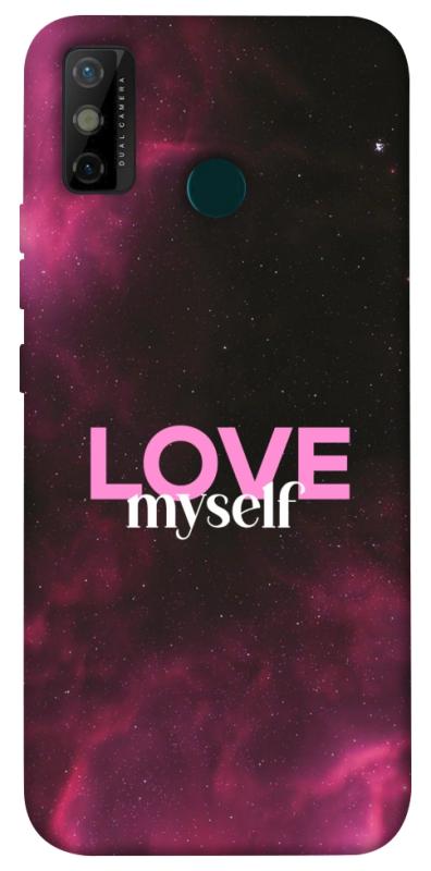 Чехол itsPrint Love myself для TECNO Spark 6 Go, любовь, купить оптом с доставкой