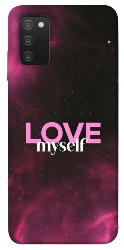 Чехол itsPrint Love myself для Samsung Galaxy A03s, любовь, купить оптом с доставкой