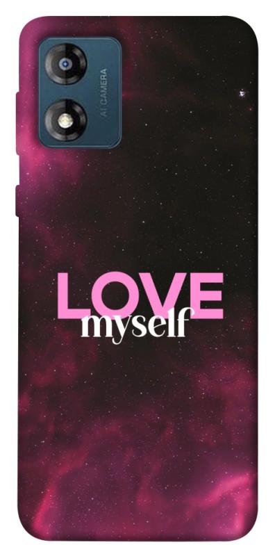 Чехол itsPrint Love myself для Motorola Moto E13, любовь, купить оптом с доставкой