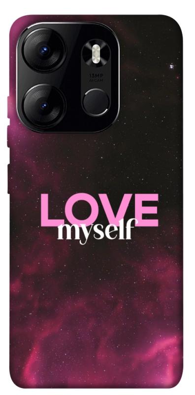 Чехол itsPrint Love myself для Tecno Spark Go 2023, любовь, купить оптом с доставкой