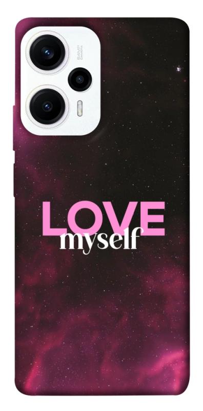 Чехол itsPrint Love myself для Xiaomi Poco F5 / Note 12 Turbo, любовь, купить оптом с доставкой