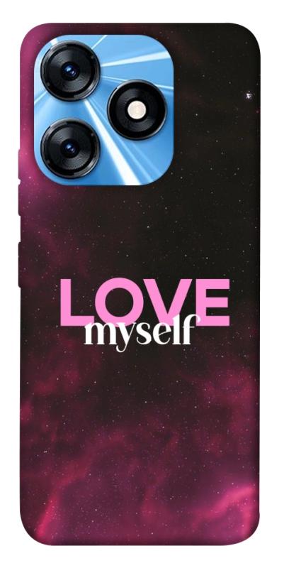 Чехол itsPrint Love myself для TECNO Spark 10 Pro, любовь, купить оптом с доставкой