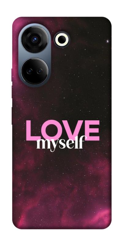 Чехол itsPrint Love myself для TECNO Camon 20 Pro (CK7n), любовь, купить оптом с доставкой