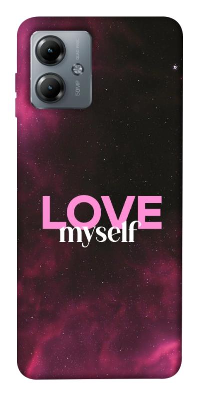 Чехол itsPrint Love myself для Motorola Moto G14, любовь, купить оптом с доставкой