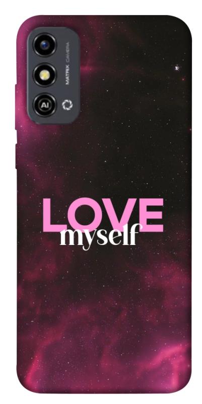 Чехол itsPrint Love myself для ZTE Blade A53, любовь, купить оптом с доставкой
