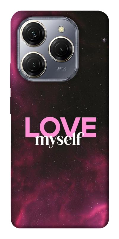 Чехол itsPrint Love myself для TECNO Spark 20 Pro, любовь, купить оптом с доставкой