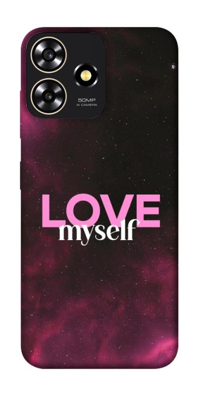 Чехол itsPrint Love myself для ZTE Blade A73 4G, любовь, купить оптом с доставкой