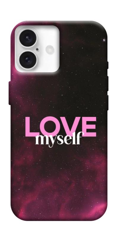 Чехол itsPrint Love myself для Apple iPhone 16 (6.1"), любовь, купить оптом с доставкой
