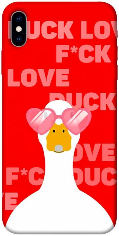 Чехол itsPrint Lovely duck для Apple iPhone X (5.8"), любовь, купить оптом с доставкой