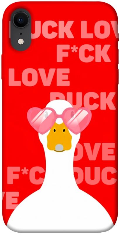 Чехол itsPrint Lovely duck для Apple iPhone XR (6.1"), любовь, купить оптом с доставкой