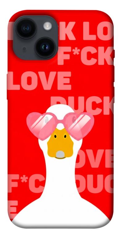 Чехол itsPrint Lovely duck для Apple iPhone 14 (6.1"), любовь, купить оптом с доставкой