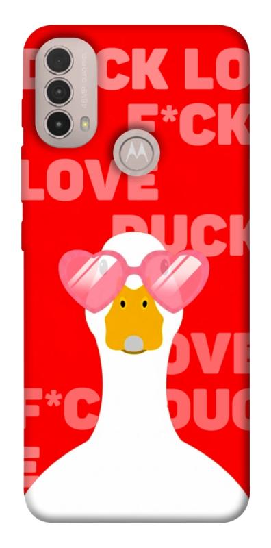 Чохол itsPrint Lovely duck для Motorola Moto E40, кохання, купити оптом з доставкою