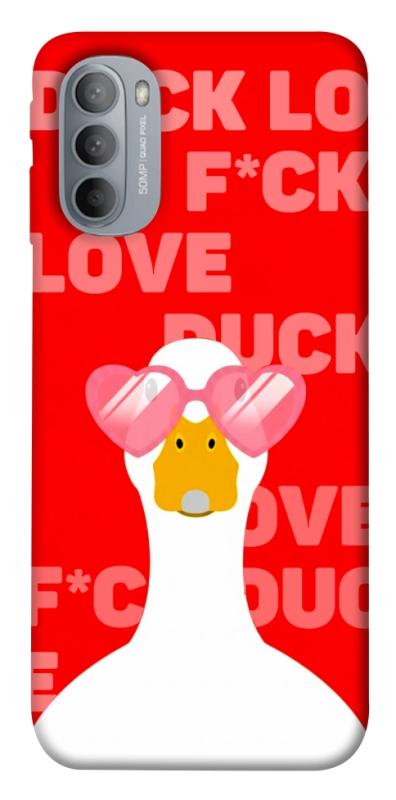 Чехол itsPrint Lovely duck для Motorola Moto G31, любовь, купить оптом с доставкой