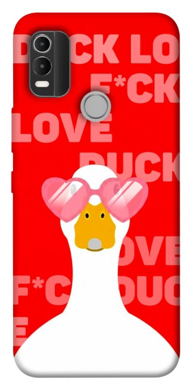 Чехол itsPrint Lovely duck для Nokia C21 Plus, любовь, купить оптом с доставкой